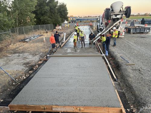 concrete test track
