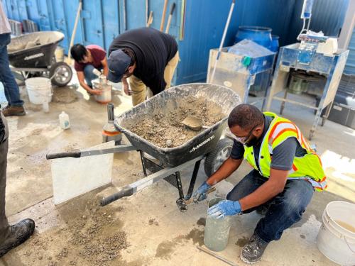 concrete testing and training